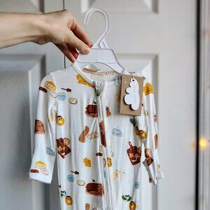 SOLD Angel Dear bamboo zip footie